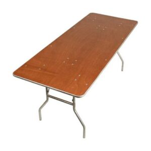 8ft Wood Banquet Tables